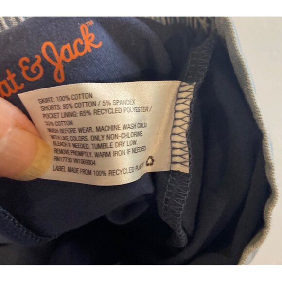 Blue Denim Skort NWT Skirt With Shorts Built-In Size 3T Cat & Jack Girls/Toddler - Picture 6 of 8